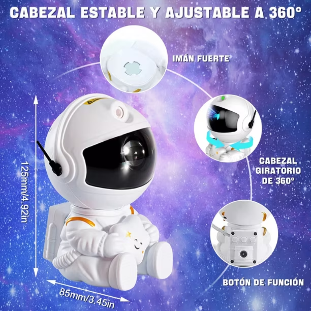 Proyector Astronauta Luz Galaxia ✨