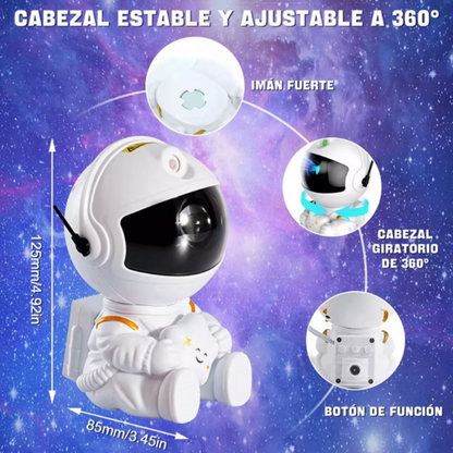 Proyector Astronauta Luz Galaxia ✨